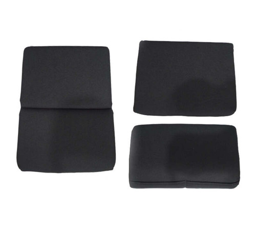 NRG FRP Bucket Seat Cushion- Black Fabric 3 Pcs - SC-300BK Photo - Primary