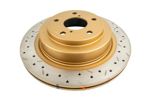 DBA 06-07 WRX / 05-08 LGT Rear Drilled & Slotted 4000 Series Rotor - DBA4653XS Photo - Primary