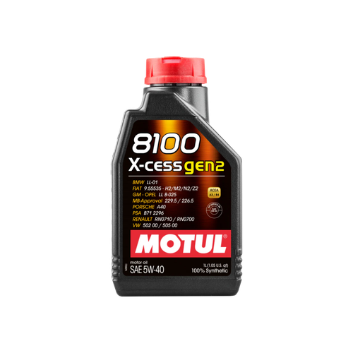 Motul 1L Synthetic Engine Oil 8100 5W40 X-CESS GEN2 - 110904 Photo - Primary
