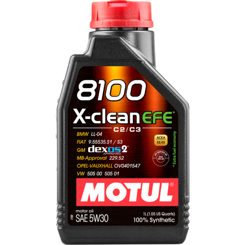 Motul 1L Synthetic Engine Oil 8100 X-CLEAN 5W30 - 111367 Photo - Primary