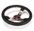 NRG Reinforced Steering Wheel (350mm/3in.) Hydro Dipped Sakura Floral w/ Pink Suede Black Stitch - RST-036SAK-R Photo - Close Up