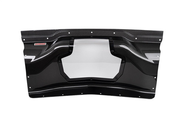 Corsa 2020+ Chevrolet Corvette C8/Z06 Carbon Fiber Air Intake Trunk Panel with Polycarbonate - 44009 Photo - Primary