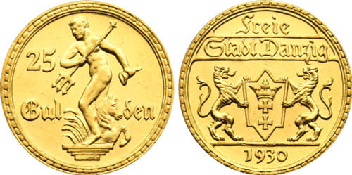 1930 Germany Danzig 25 Gulden