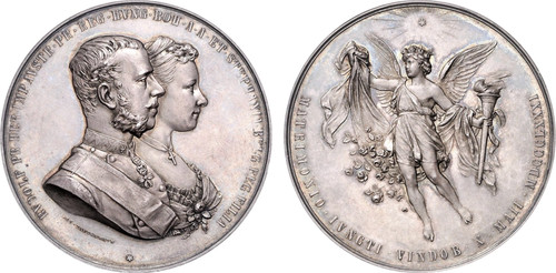 1881 Austria: Franz Joseph I silver Medal