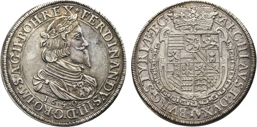 1640 Austria: Ferdinand III silver Taler