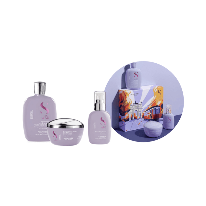 Alfaparf Semi di Lino Smooth Holiday Box Set 