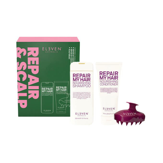 Eleven Repair & Scalp Brush Trio
