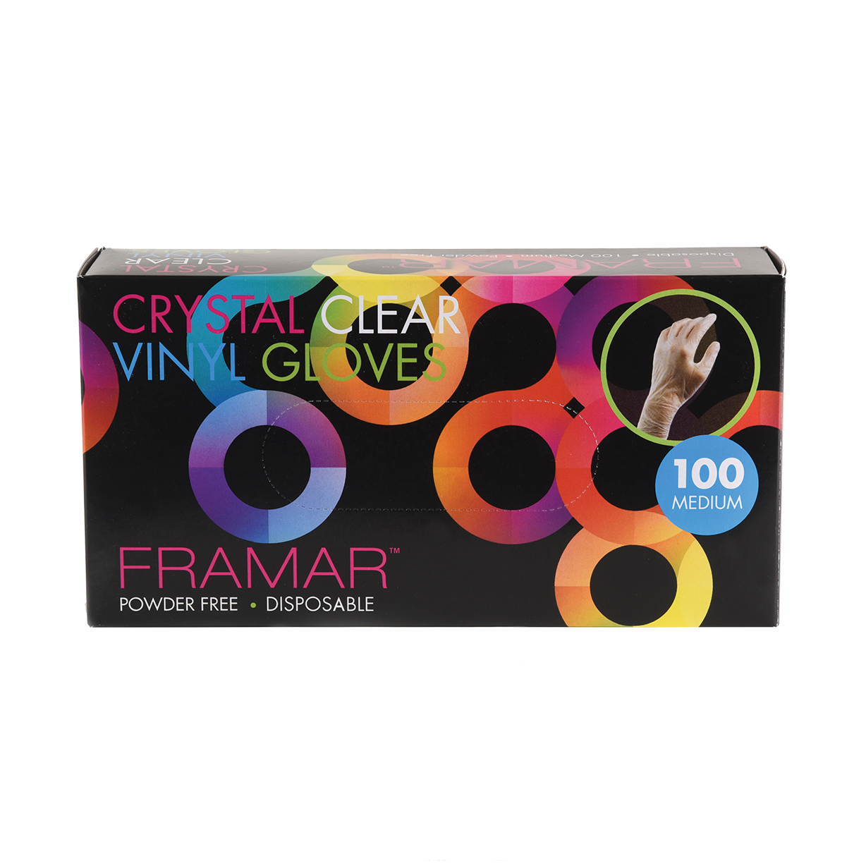 Framar Crystal Clear Vinyl Gloves Beauty Solutions, LLC
