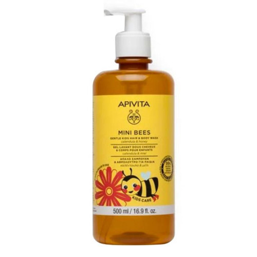 Apivita Mini Bees Gel y Champu Calendula y miel