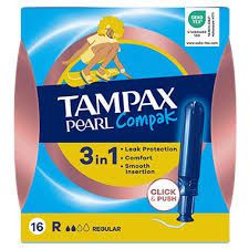 TAMPAX COMPAK PEARL REGULAR 16UDS