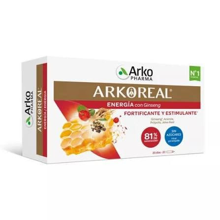 ARKOREAL JALEA REAL ENERGIA SIN AZUCAR 20 VIALES