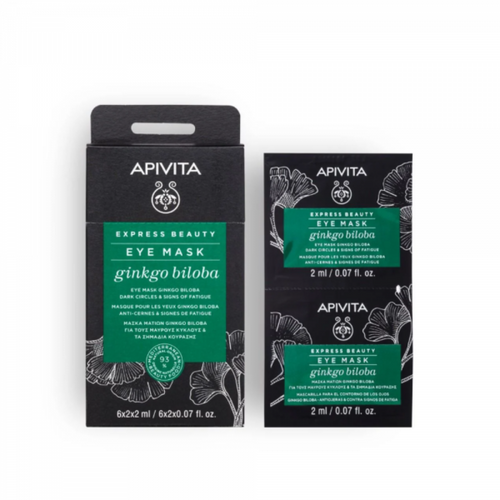 Apivita express beauty mascarilla para el contorno de ojos con ginkgo biloba