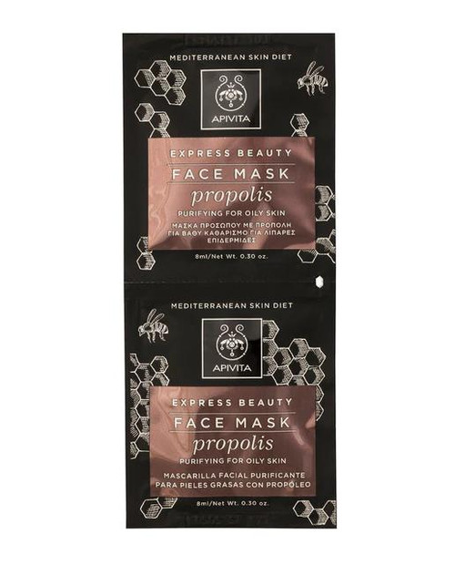 Apivita mascarilla piel joven grasa con propóleo express beauty