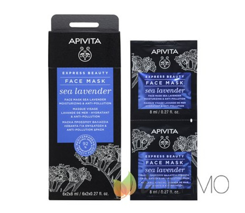 Apivita express beauty mascarilla hidratante y antioxidante con lavanda de mar