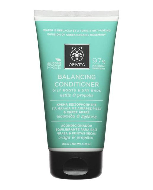 Acondicionador equilibrante raíz grasa puntas secas ortiga & propóleo apivita