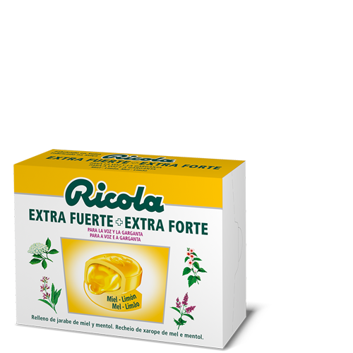 Ricola caramelo extra fuerte miel y limón 51 g