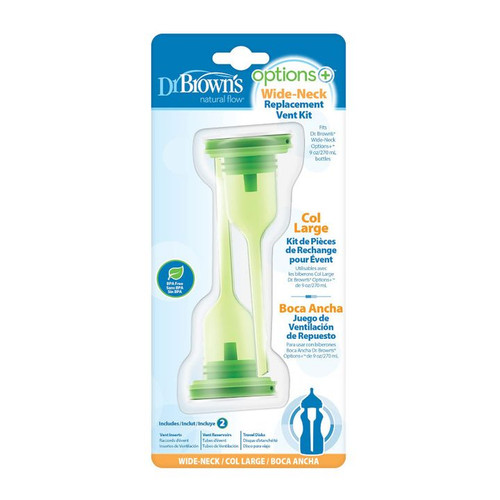 DR BROWN'S Options Kit interno de repuesto boca ancha 2 Unidades 270ml