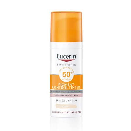 Eucerin Sun Pigment Control FPS 50+ con color tono claro