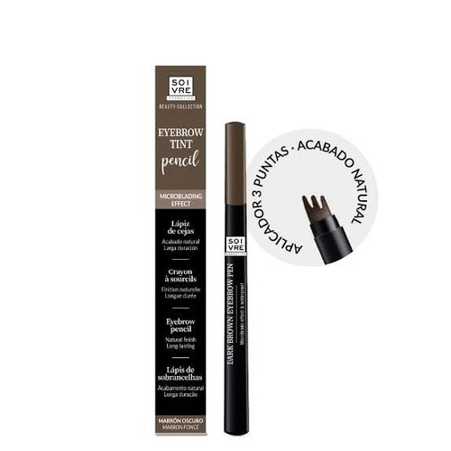 SOIVRE COSMETICS LAPIZ CEJAS MARROS OSCURO