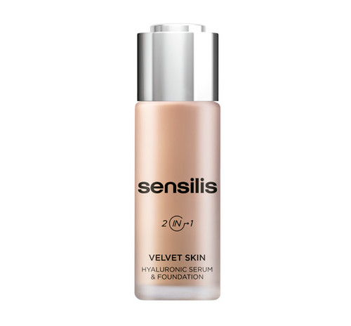 Sensilis velvet skin maquillaje y serum hialurónico nº 4 noisette 30 g