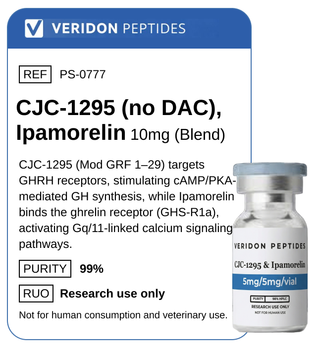 Veridon Peptides CJC-1295 Ipamorelin 10mg Blend
