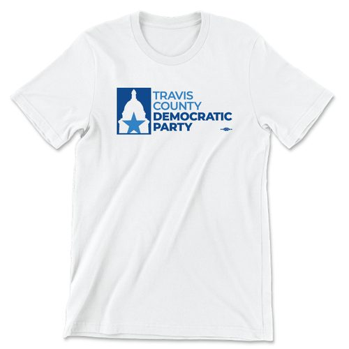 Travis County Democratic Party (Unisex White Tee) Travis County Democratic Party (Unisex White Tee)