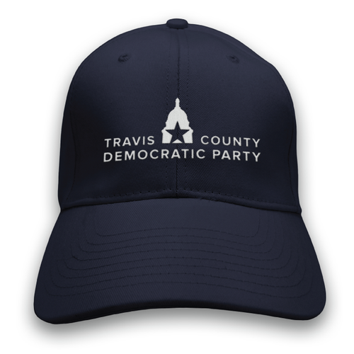 Travis County Democratic Party - Classic (Embroidered Navy Baseball Cap)