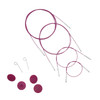 KnitPro Thin & Flex Swivel Steel Interchangeable Needle Cable