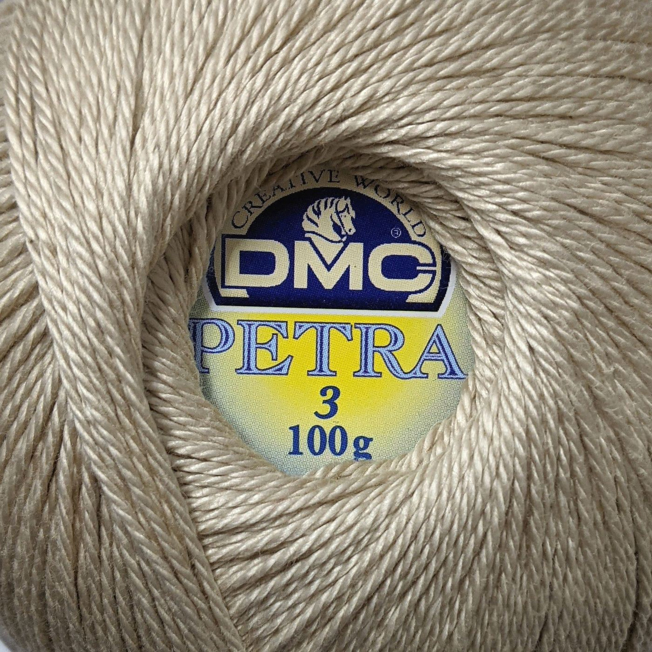 DMC Petra Gomitolo Di Cotone Mercerizzato - Marrone Chiaro, Taglia 5, 100% Cotone, 4 Capi