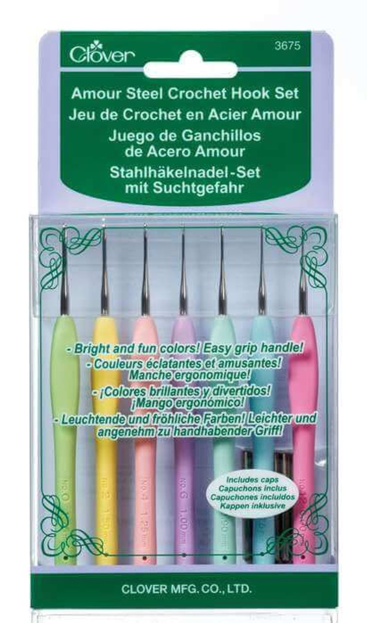 Clover Amour Crochet Hook Set (10pc) - Supplies