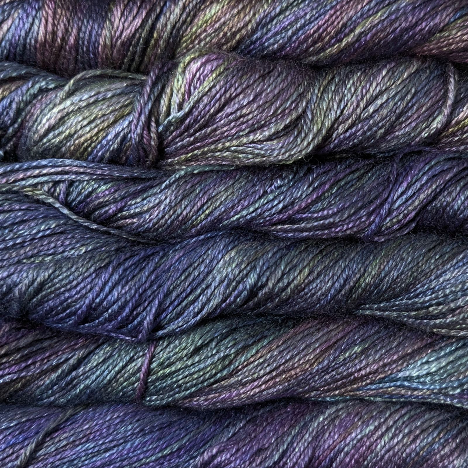 Malabrigo Rios Worsted Weight Yarn - Zarzamora Color 100% Superwash Merino Wool