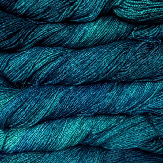 Malabrigo Arroyo Sport Yarn - Greenish Blue (685)