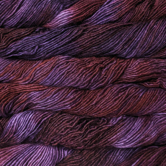 Malabrigo Silky Merino Yarn - Velvet Grapes (204)