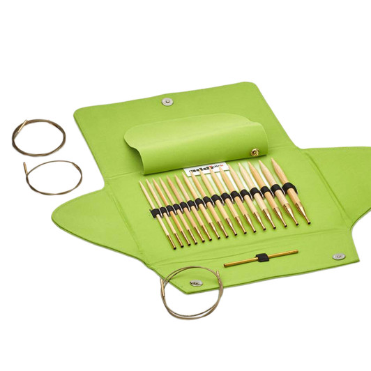 addi Click Bamboo Interchangeable Circular Knitting Needle Set
