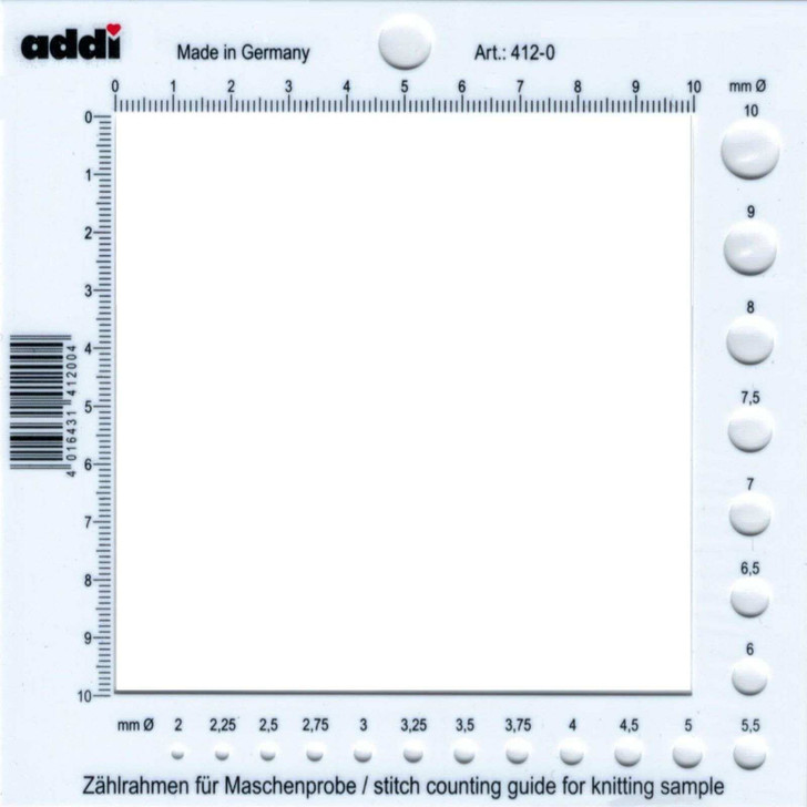 Addi Stitch Counting Guide and Frame