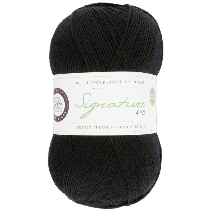 WYS Signature 4ply Yarn - 100g - Liquorice (099)