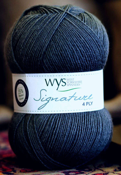 WEST YORKSHIRE SPINNERS SIGNATURE 4PLY KNITTING WOOL YARN 1X100G BLUE JUNIPER 