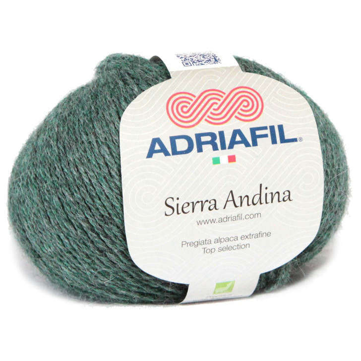 Adriafil Sierra Andina Yarn - Melange Bottle Green (015)