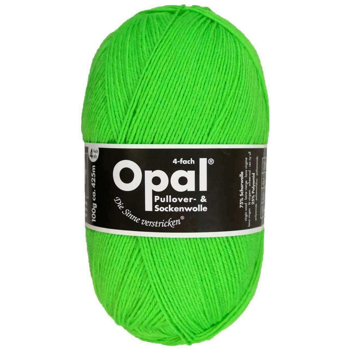 Opal "Uni" Solid Sock Yarn - Neon Green (2011)