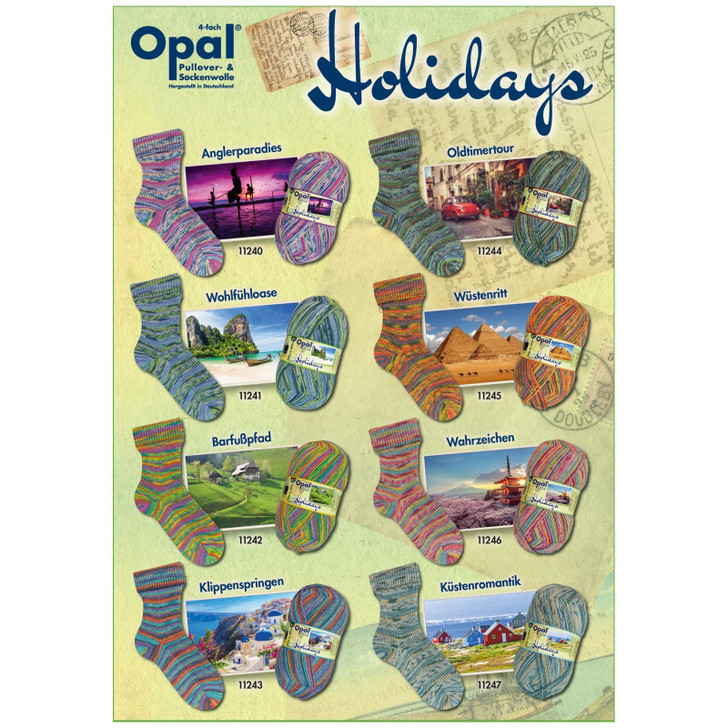 Opal "Holidays" 4ply Sock Yarn - Full Range