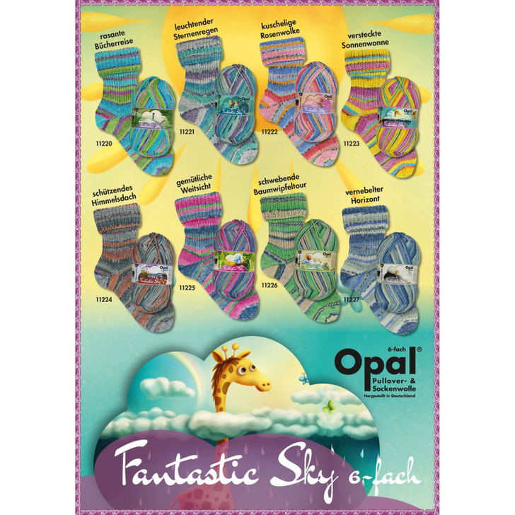 Opal "Fantastic Sky" 6ply Sock Yarn - Full Range