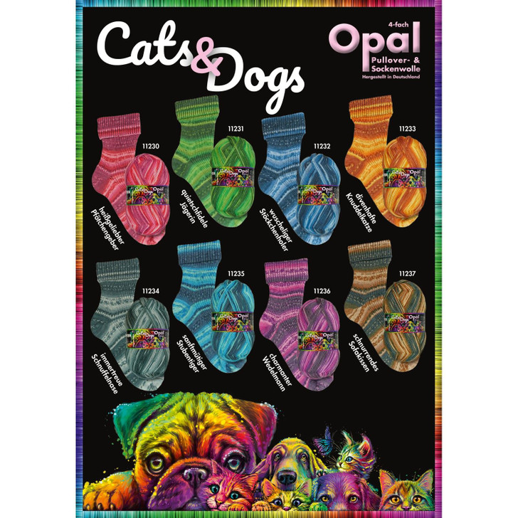 Opal "Cats & Dogs" 4ply Sock Yarn - Full Range