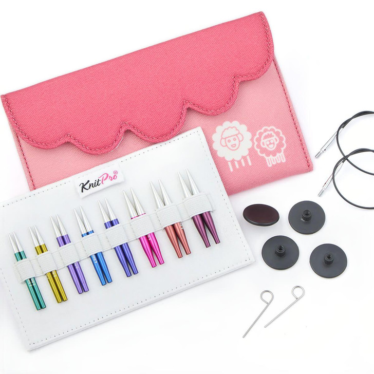 KnitPro Zing Metal Mini Interchangeable Needle Set 5cm / 2" (Extra Short Tips)