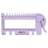 KnitPro Elephant Gauge, Yarn Cutter & View Sizer