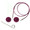 KnitPro Interchangeable Needle Cable (Purple)