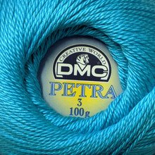 DMC Petra Pelote De Laine 100 % Coton Turquoise Taille 5