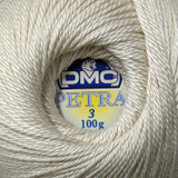 DMC Petra Crochet Thread - Colour: ECRU - Cotton - Size 3 - 100g