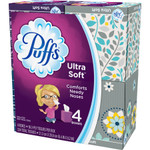 Puffs Ultra Soft Facial Tissue, 2-Ply, White, 56 Sheets/Box, 4 Boxes/Pack, 6 Packs/Carton View Product Image