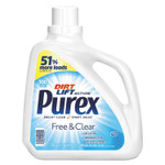 Purex Free and Clear Liquid Laundry Detergent, Unscented, 150 oz Bottle, 4/Carton View Product Image