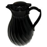 Hormel Poly Lined Carafe, Swirl Design, 40oz Capacity, Black View Product Image